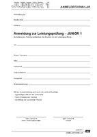 Download Anmeldeformular Leistungsprüfung Junior 1