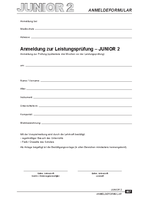 Download Anmeldeformular Leistungsprüfung Junior 2